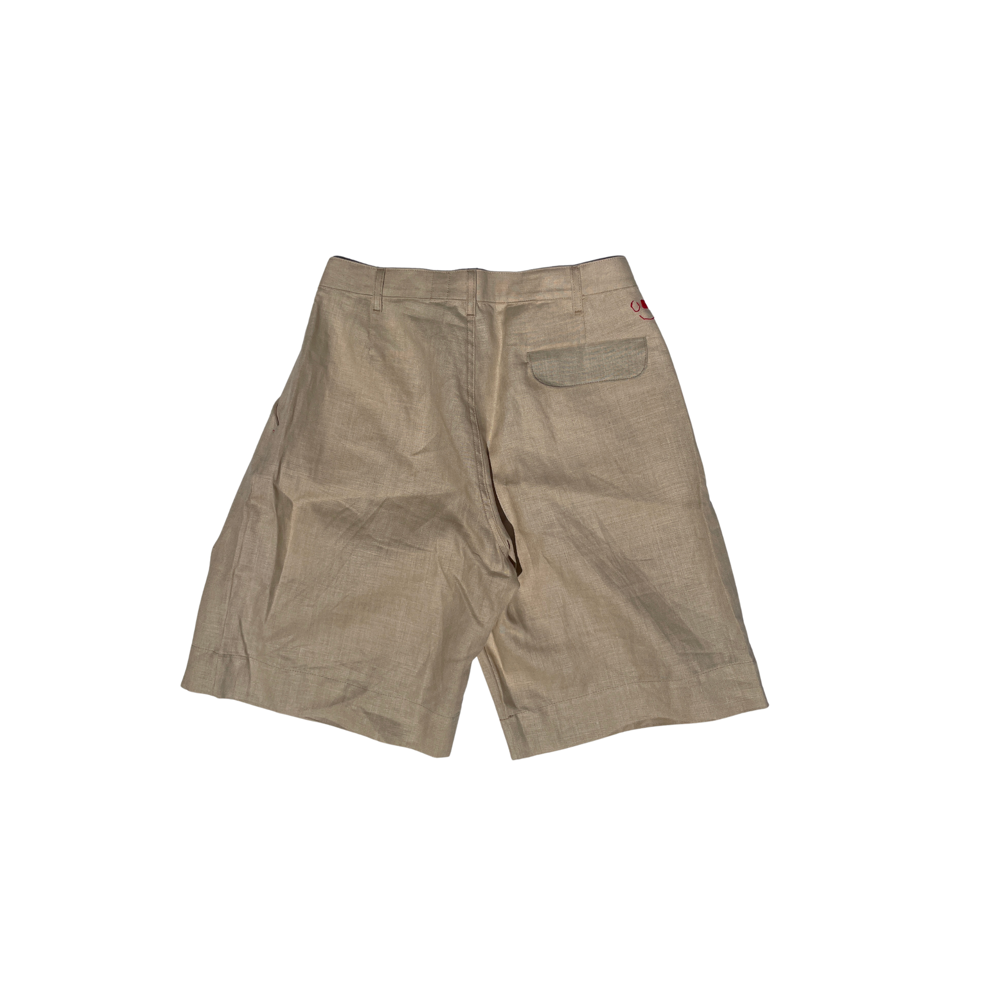 Pantalone Corto in lino beige
