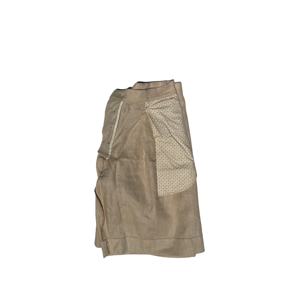 Pantalone Corto in lino beige