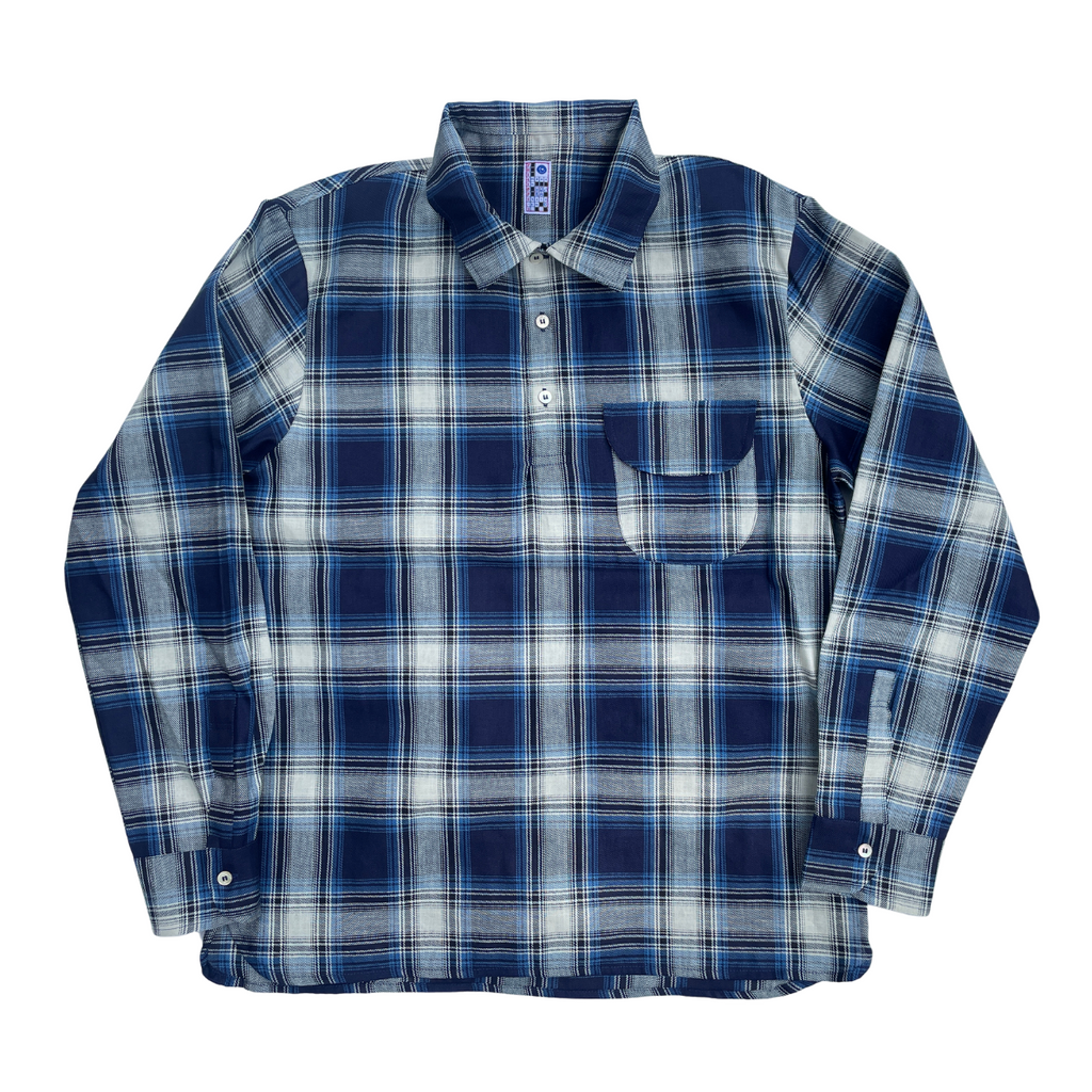 Camicia a quadri blu
