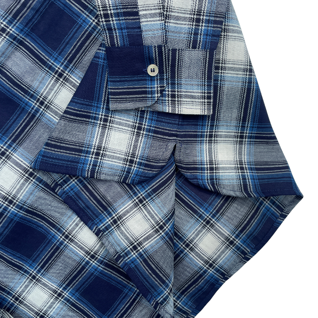 Camicia a quadri blu
