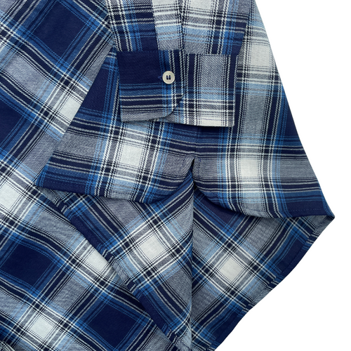 Camicia a quadri blu