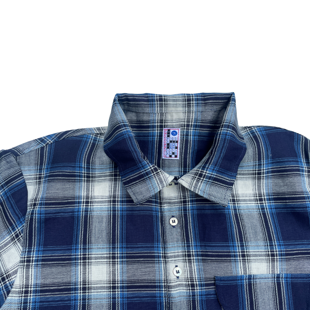 Camicia a quadri blu