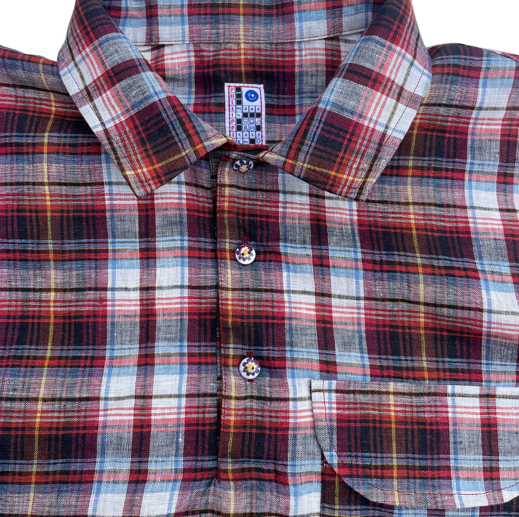 Camicia a quadri rossa