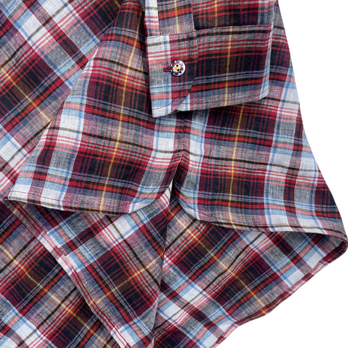 Camicia a quadri rossa