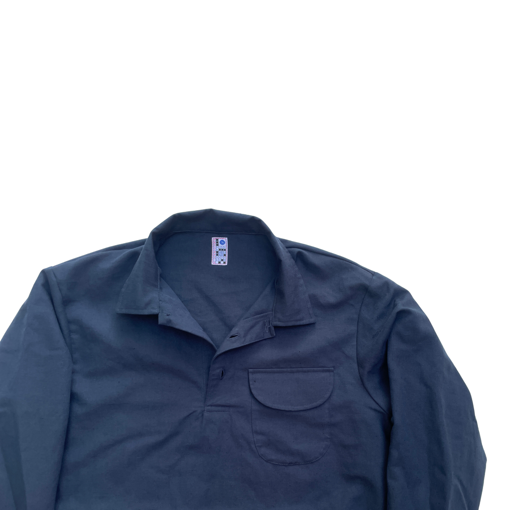 Camicia blu lino