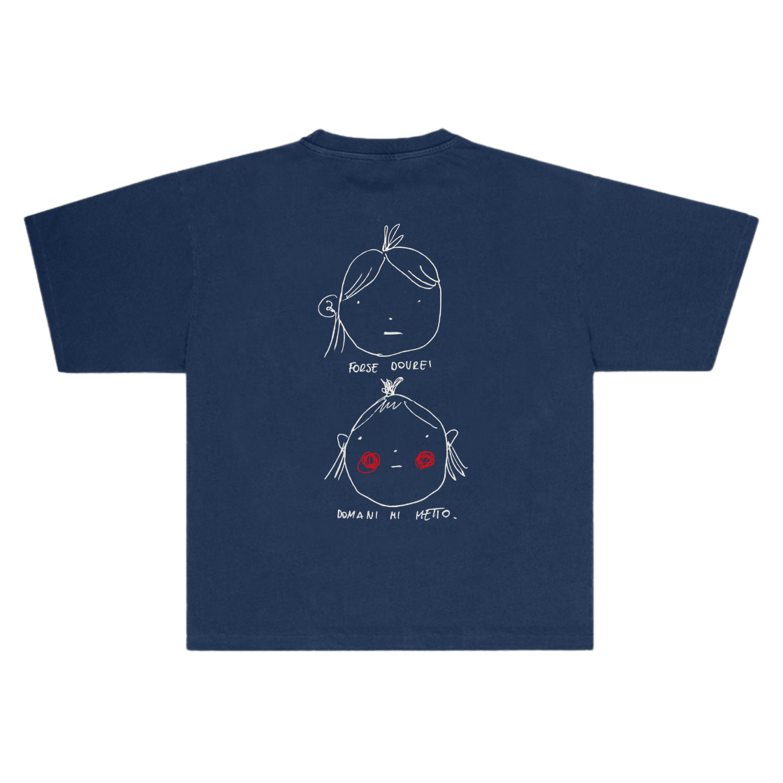 T-shirt blue faccio dopo
