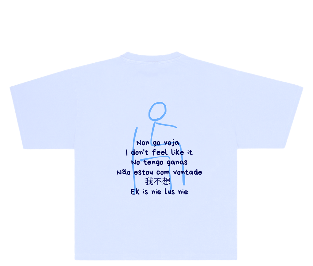 T-shirt bianca non go voja