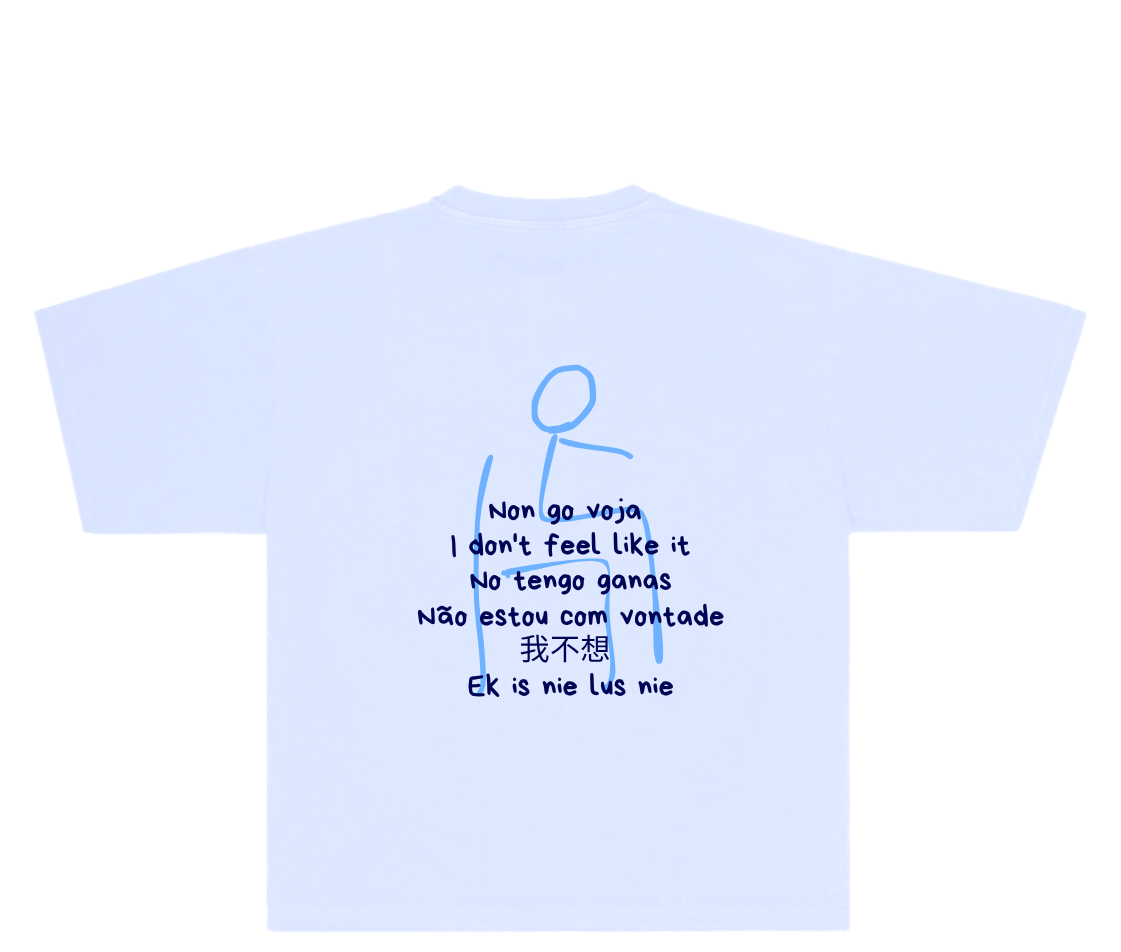 T-shirt bianca non go voja