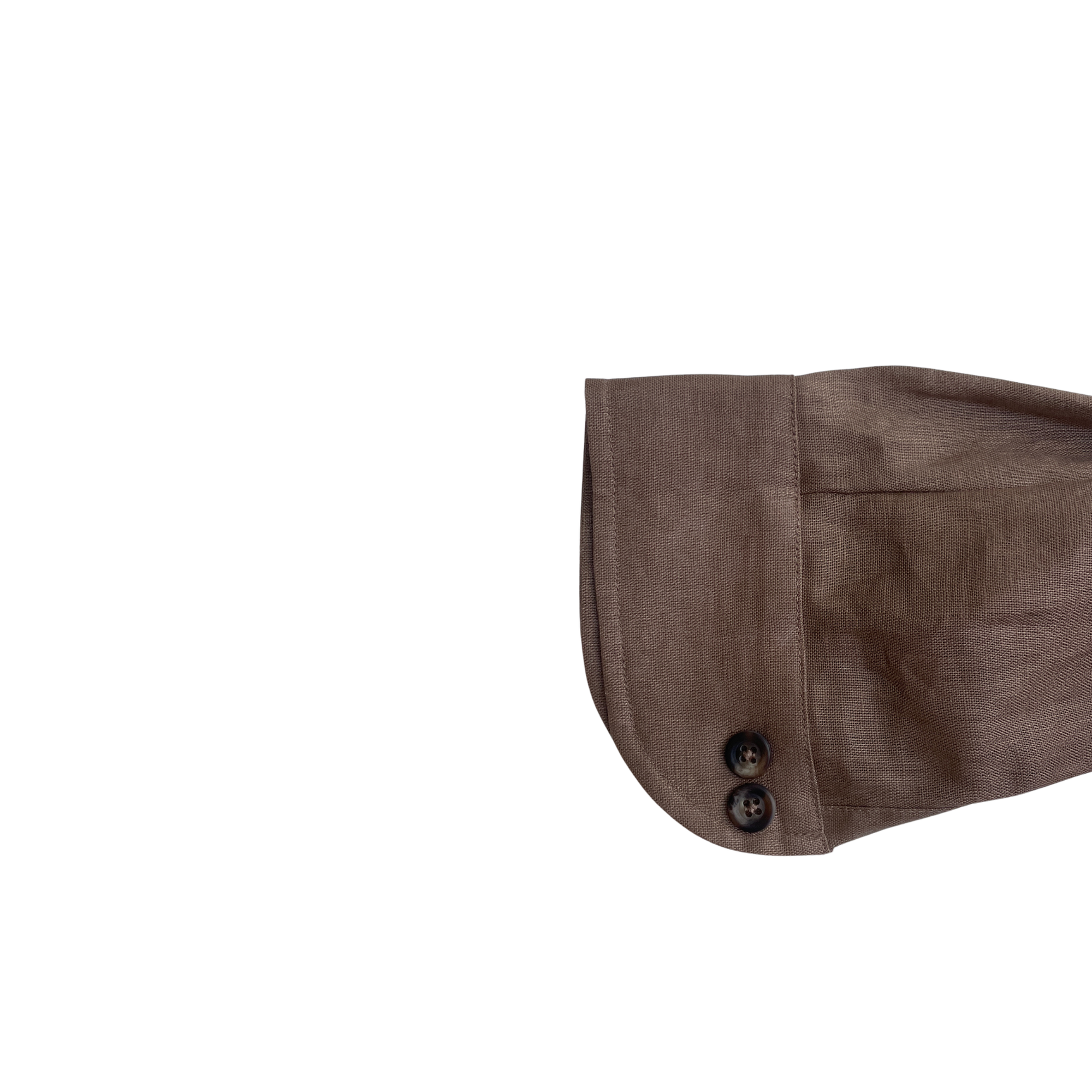 Camicia marrone in lino