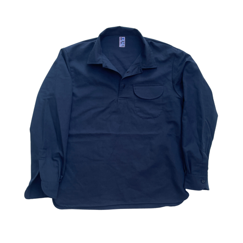 Camicia blu lino
