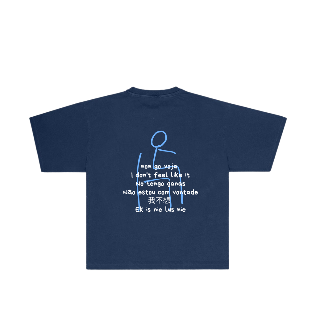 T-shirt blue non go voja