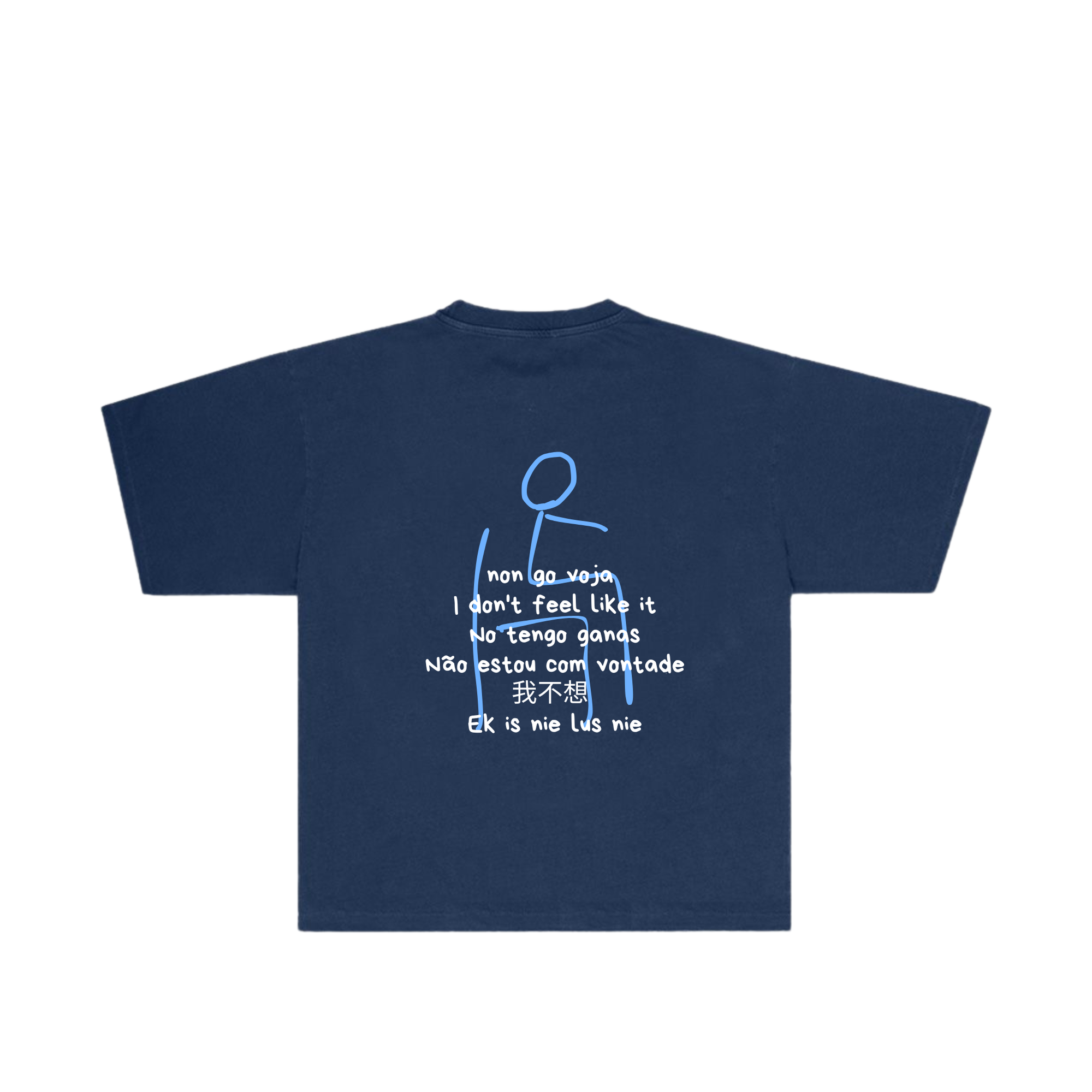 T-shirt blue non go voja