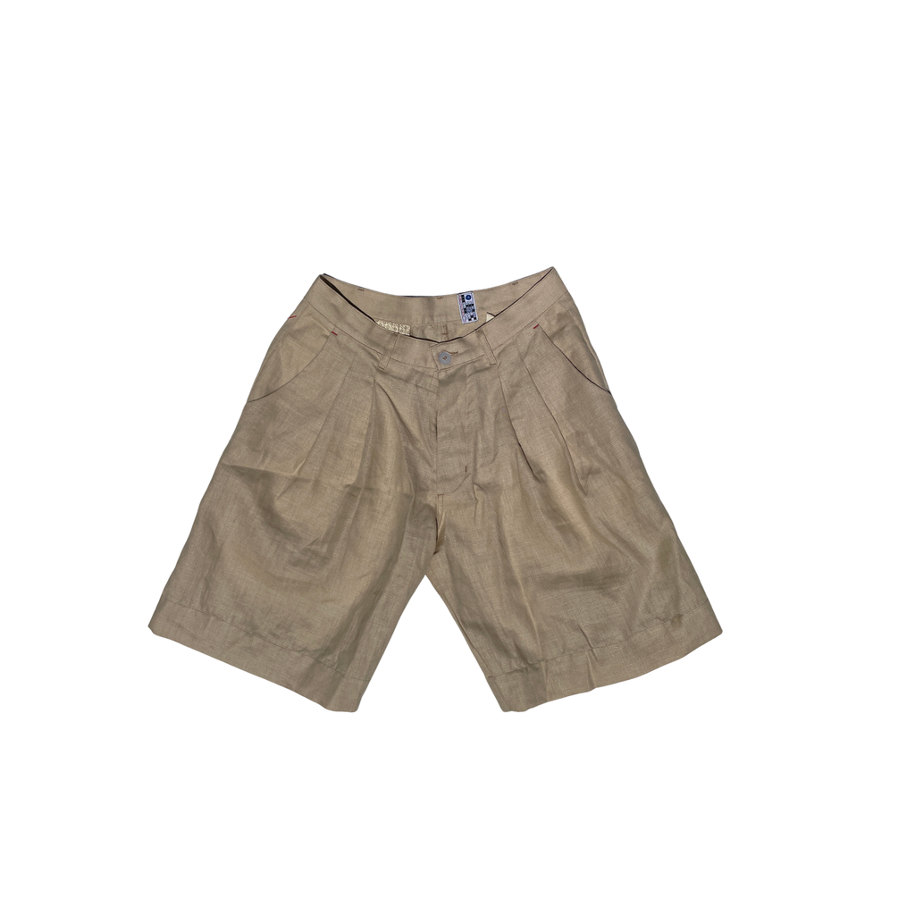 Pantalone Corto in lino beige